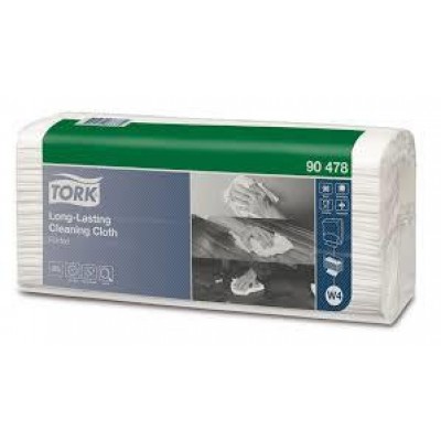 Tork Cleaning Cloth Long Lasting σε Φύλλα Λευκό [W4], 1φυλλο, 90 φύλ/πακ.