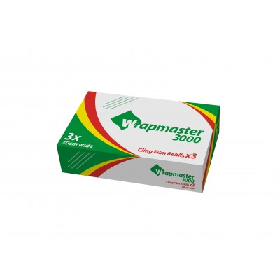 Wrapmaster 3000 Μεμβράνη PVC σε Ρολό 30cmx300m 3τεμ