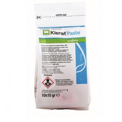 Τρωκτικοκτόνο KLERAT PASTE 15gr ΚΟΥΤΙ 150gr x 24