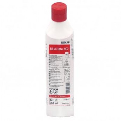 Ecolab MAXX INTO WC 2 (750ml) Καθαριστικό WC έτοιμο προς χρήση