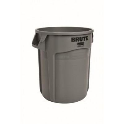 Rubbermaid RCP Brute Κάδος Απορριμμάτων Στρογγυλός PE Γκρι 121,1Lit