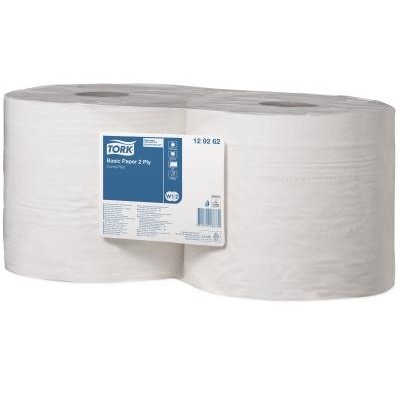 Tork Basic Paper Combiroll Λευκό [W1/W2], 2φυλλο, 340m