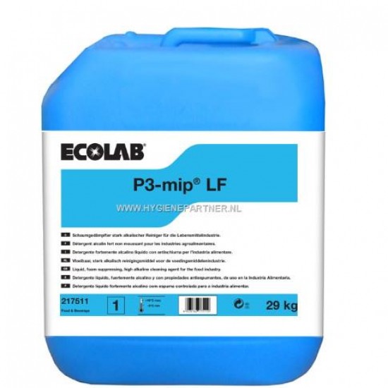 Ecolab P3 MIP LF ισχυρά Αλκαλικό μέσο Καθαρισμού με Αντιαφριστικές Ιδιότητες 29Kg