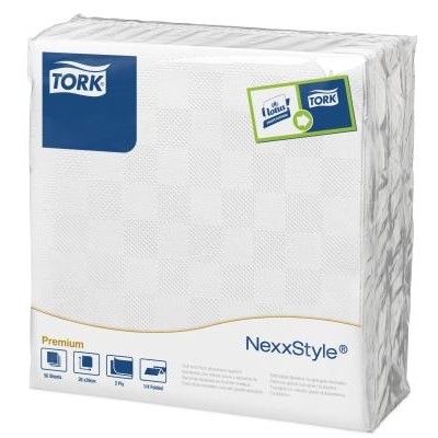 Tork Textured Χαρτοπετσέτα Dinner Λευκή, 2φυλλη, 50 τεμ/πακ