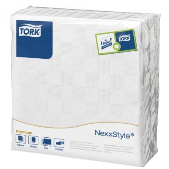 Tork Textured Χαρτοπετσέτα Dinner Λευκή, 2φυλλη, 50 τεμ/πακ